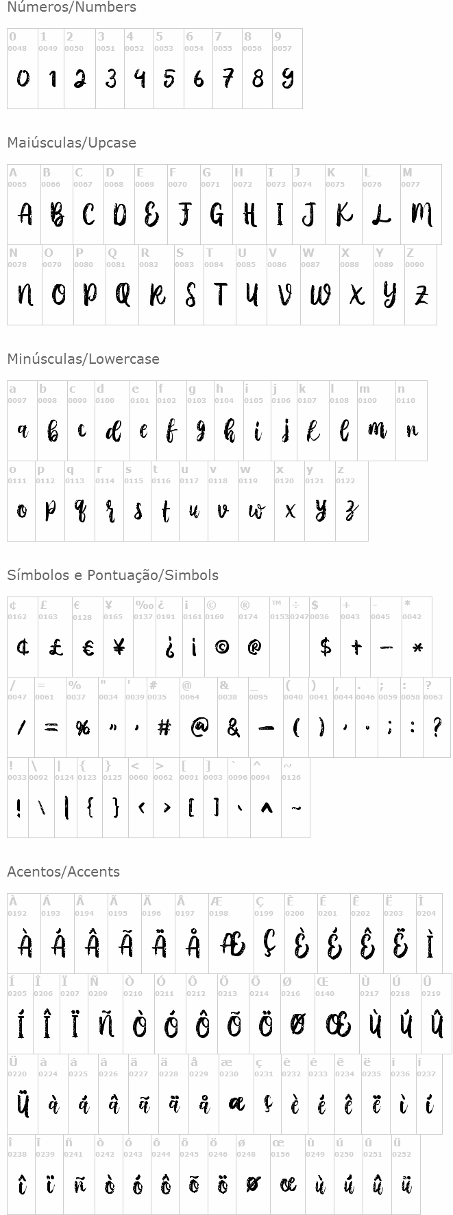Austhina Brush Calligraphy Scratch