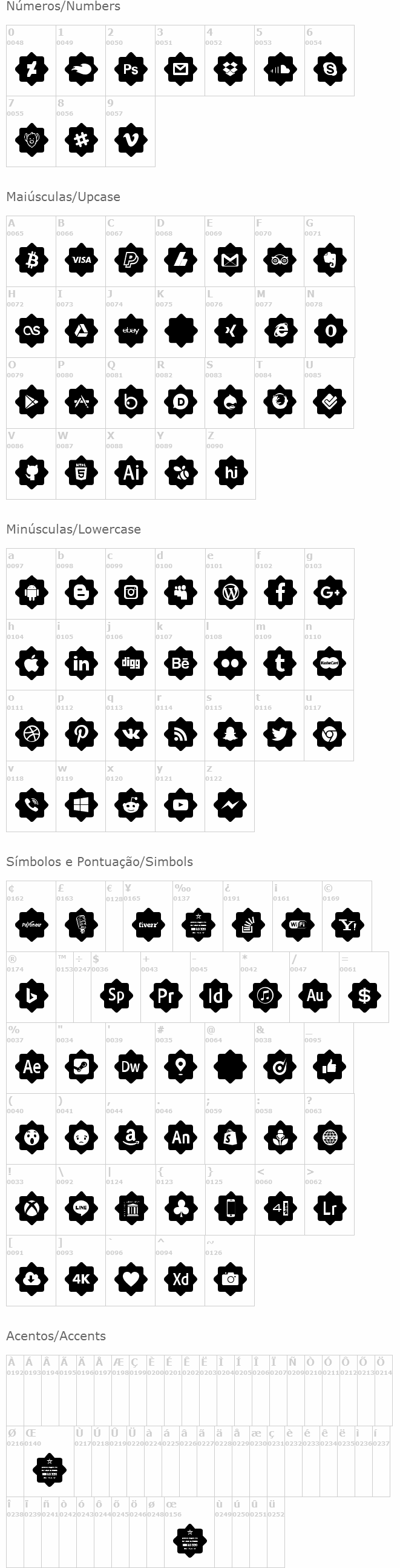 Font 120 Icons